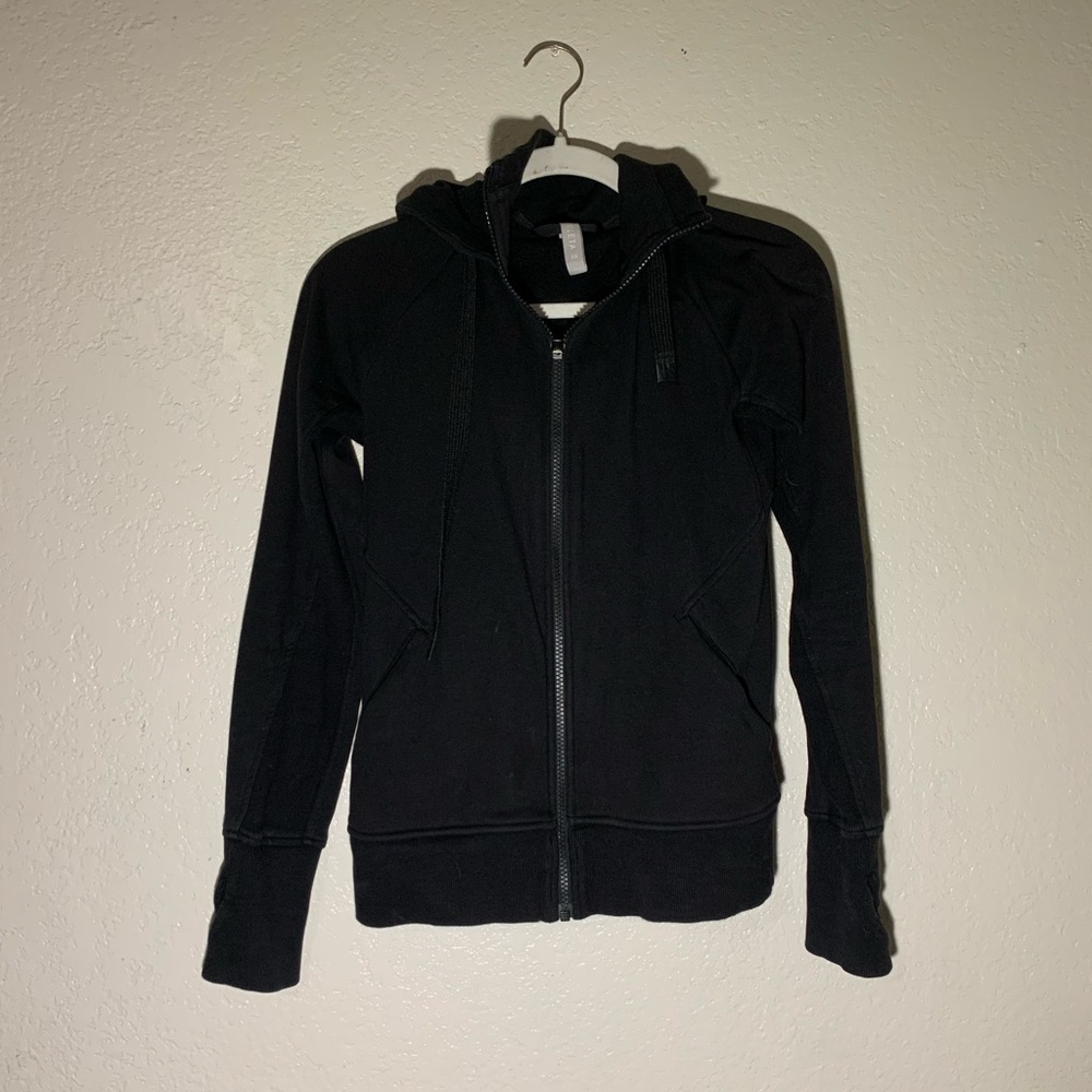 Athleta yoga hoodie jacket black size xs